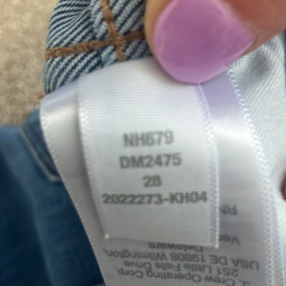 Madewell 11” Roadtripper High Waisted Blue Long Cut Off Jean Shorts Size 28 - Picture 7 of 11